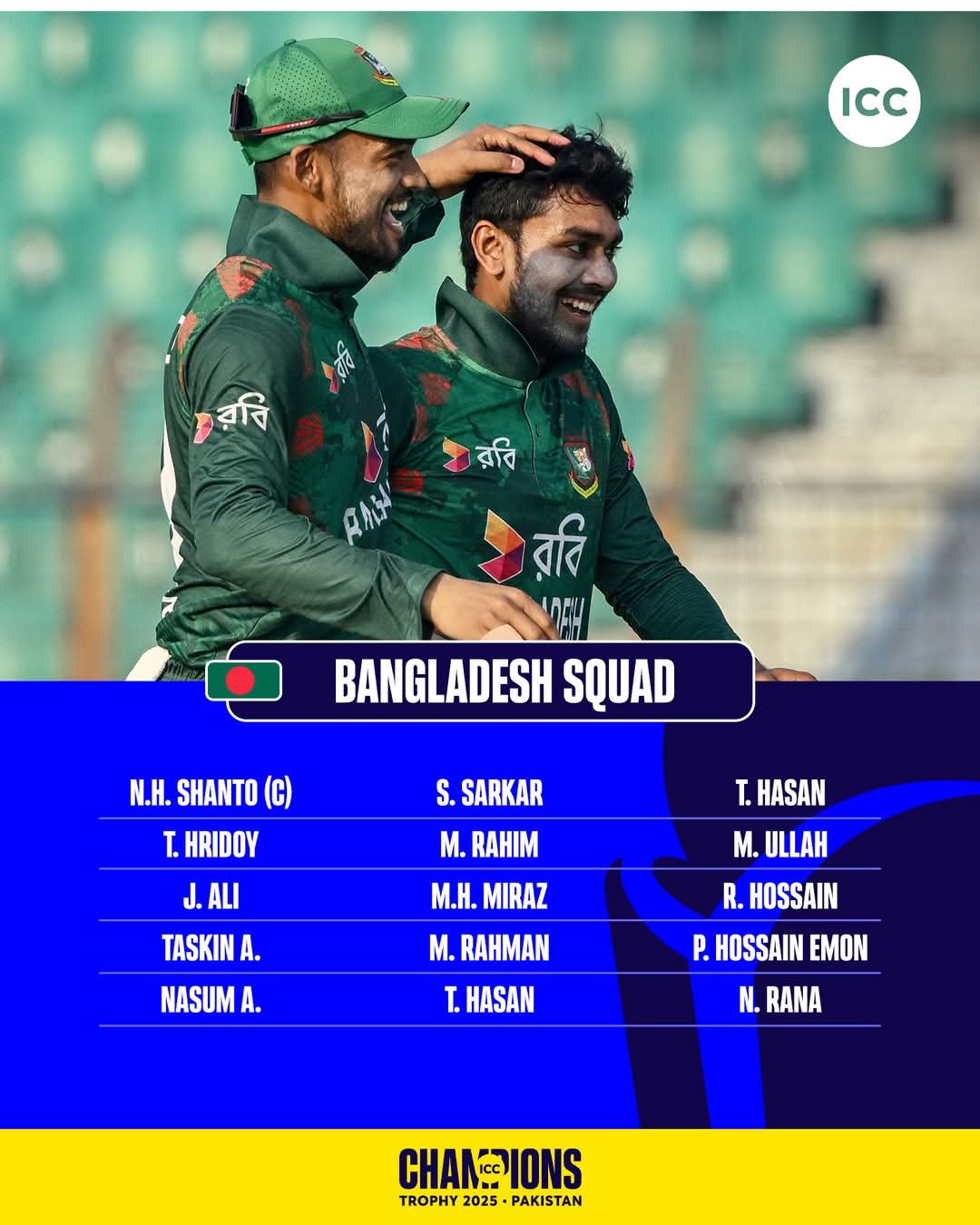 Bangladesh Squad