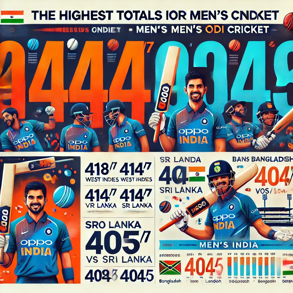 Highest Total For India in Men's ODIs