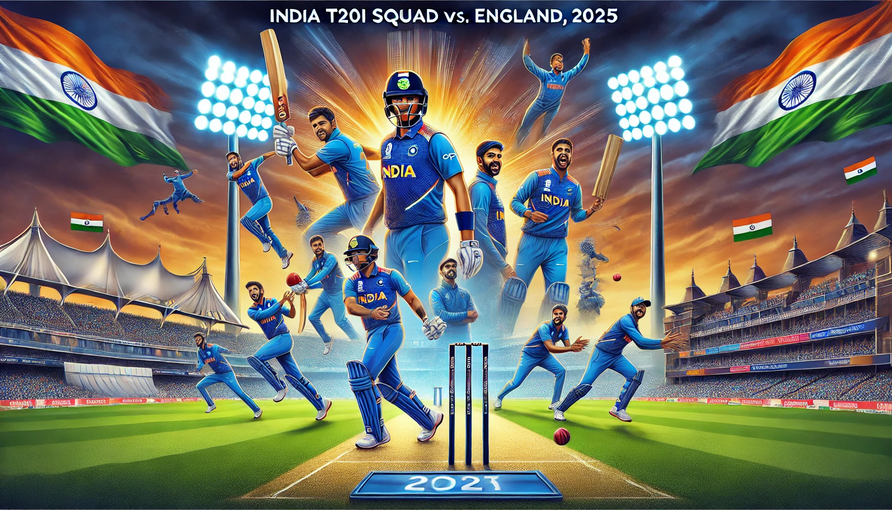 India Squad for T20I Series vs. England (2025)