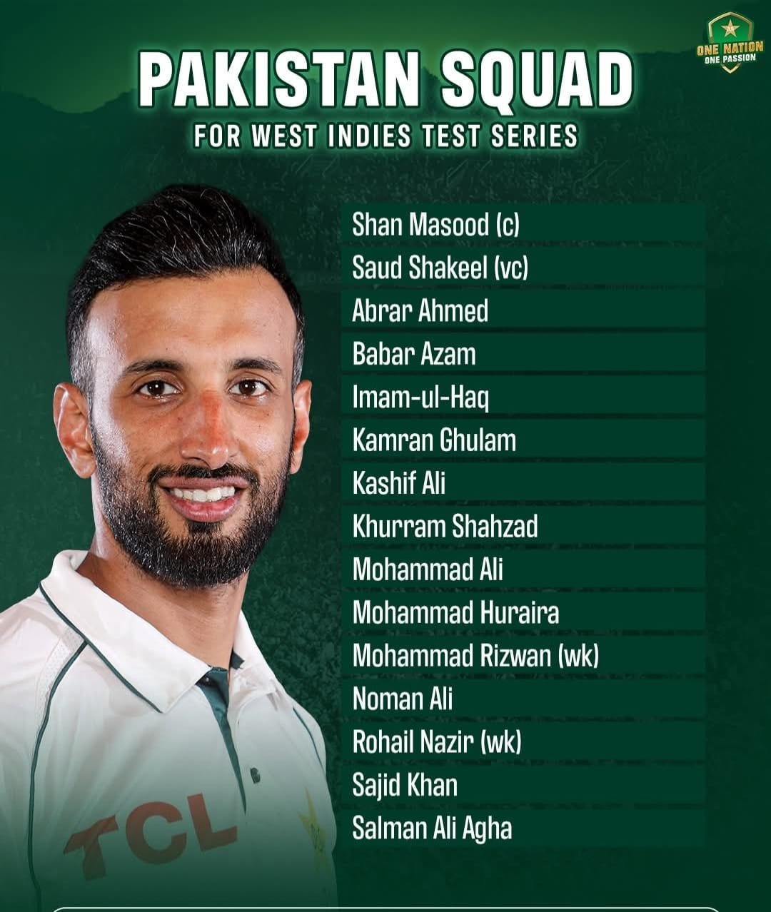 Pakistan Squad